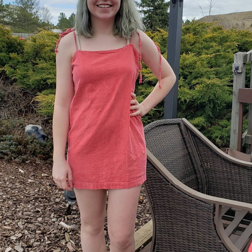Mini pink dress